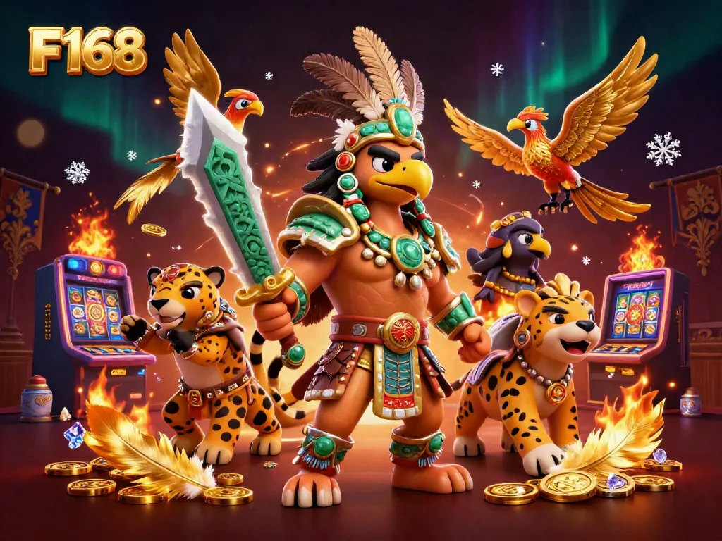Experience the thrilling world of F168 with dynamic characters and a vibrant casino atmosphere.