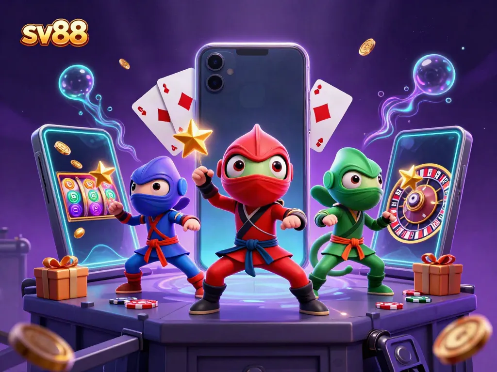 Engage with sv88 by unleashing the power of chameleon ninjas mastering casino games amidst action.