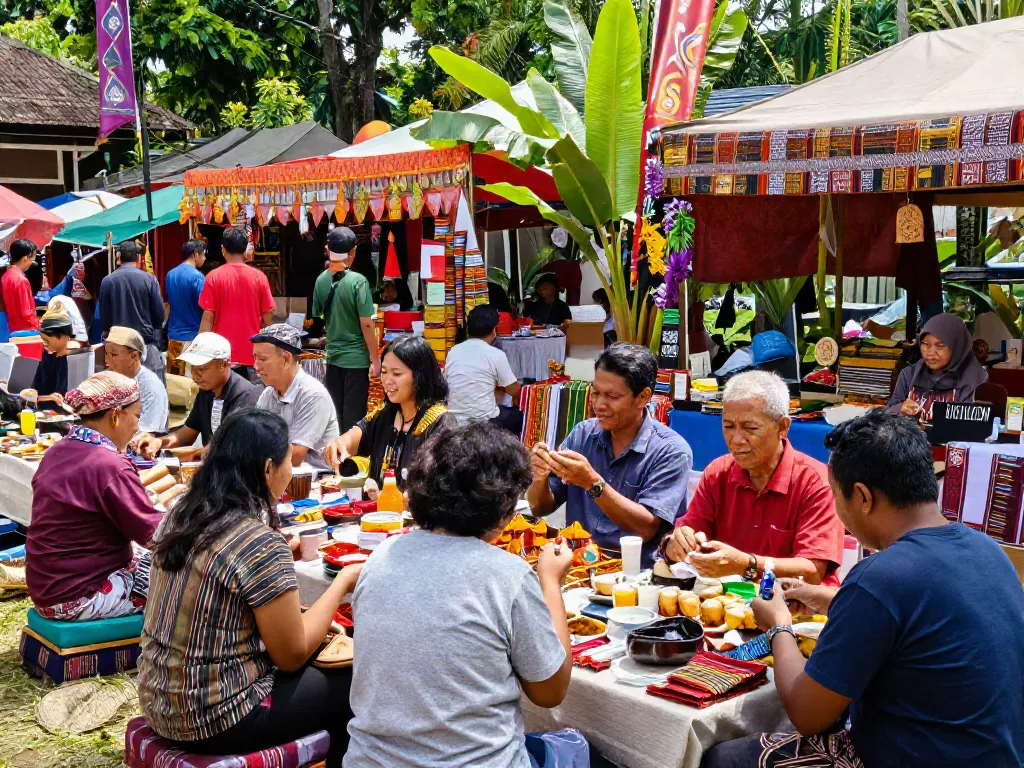 rokok 88 supports Indonesian local products at vibrant market scene
